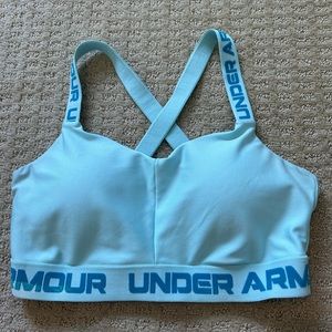 Light blue under armor sports bra